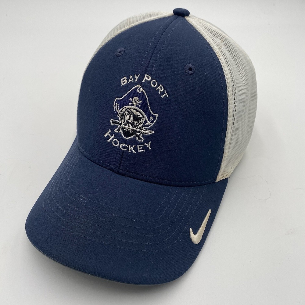 Bay Port Pirates‎ Hockey Nike Hat Legacy91 Flex Fitted Medium Large  VGC